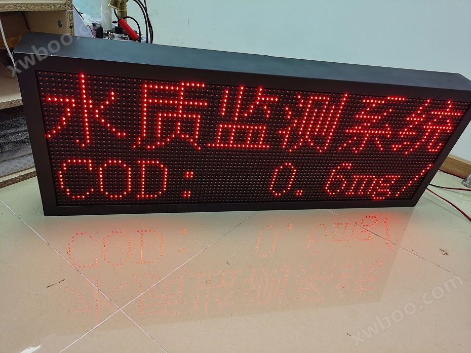 水质监测显示屏COD