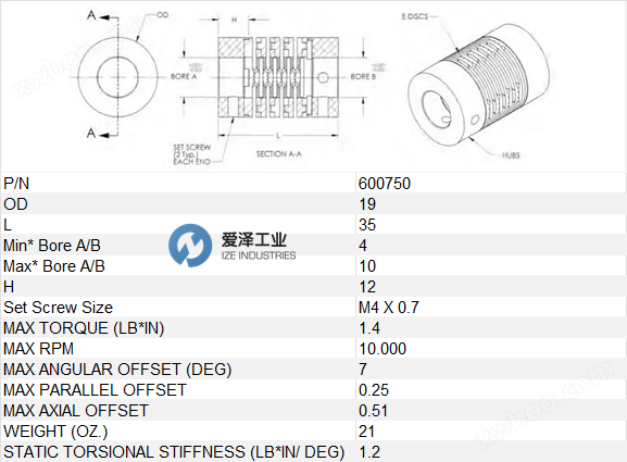 <strong><strong>C-FLEX联轴器600750</strong></strong> 爱泽工业 izeindustries.png