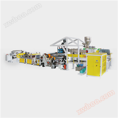 APET/PETG/CPET/PLA sheet production line (non drying PET dual exhaust production line)
