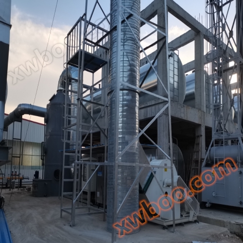 Asphalt mixing plant smoke and dust treatment equipment
